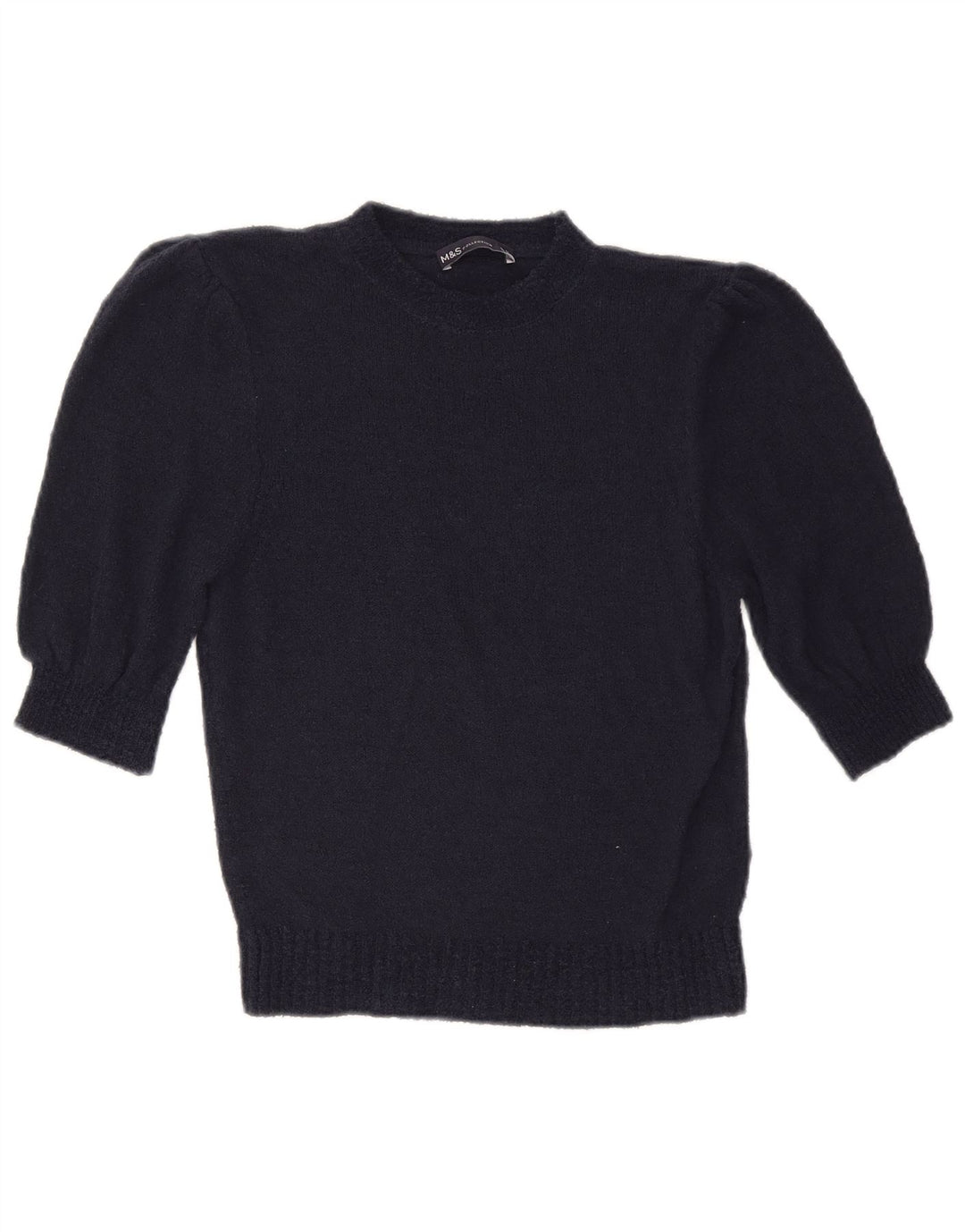 Marks & Spencer - Jersey de cuello redondo para mujer, talla 40, talla M, color azul marino