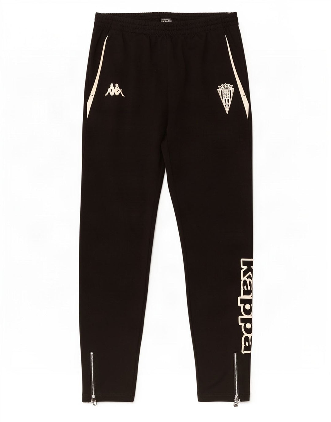 Kappa Hombre Pantalones De Chándal Gráfico XL Negro Poliéster