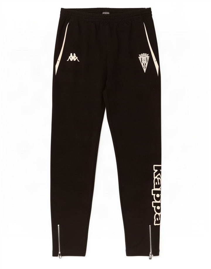 Kappa Hombre Pantalones De Chándal Gráfico XL Negro Poliéster