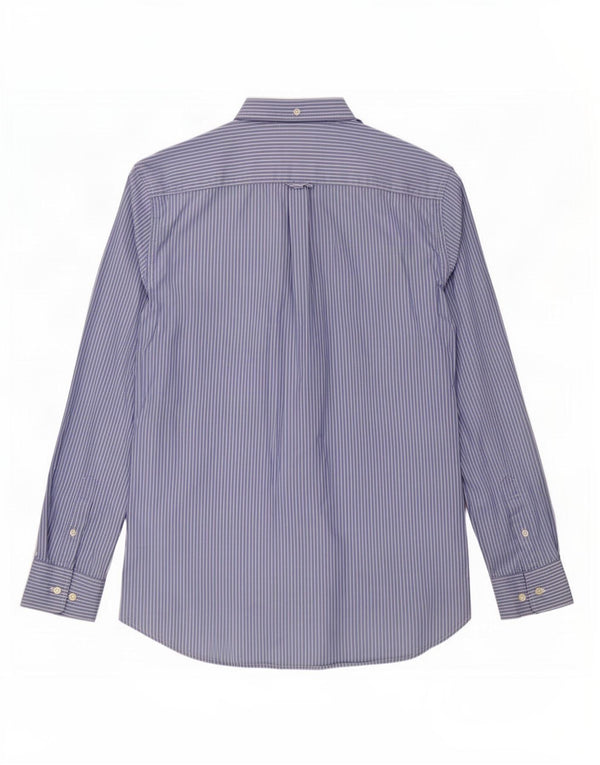Camisa Gant Regular Fit De Algodón Con Rayas Azules Grandes |