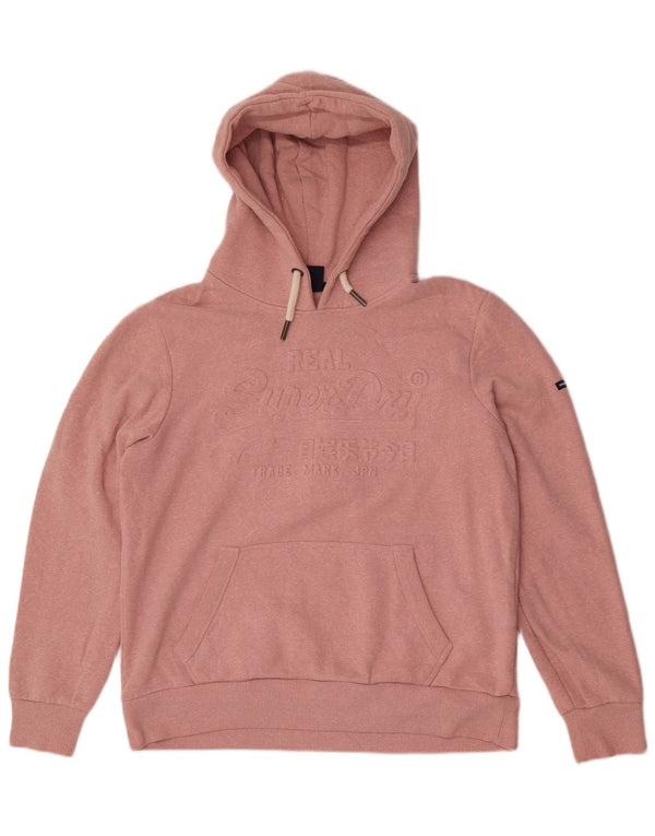 Superdry Jersey con capucha gráfica para mujer Reino Unido 46 Grande Rosa