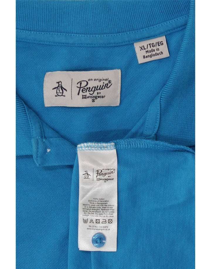 Polo Penguin Hombre XL Algodón Azul