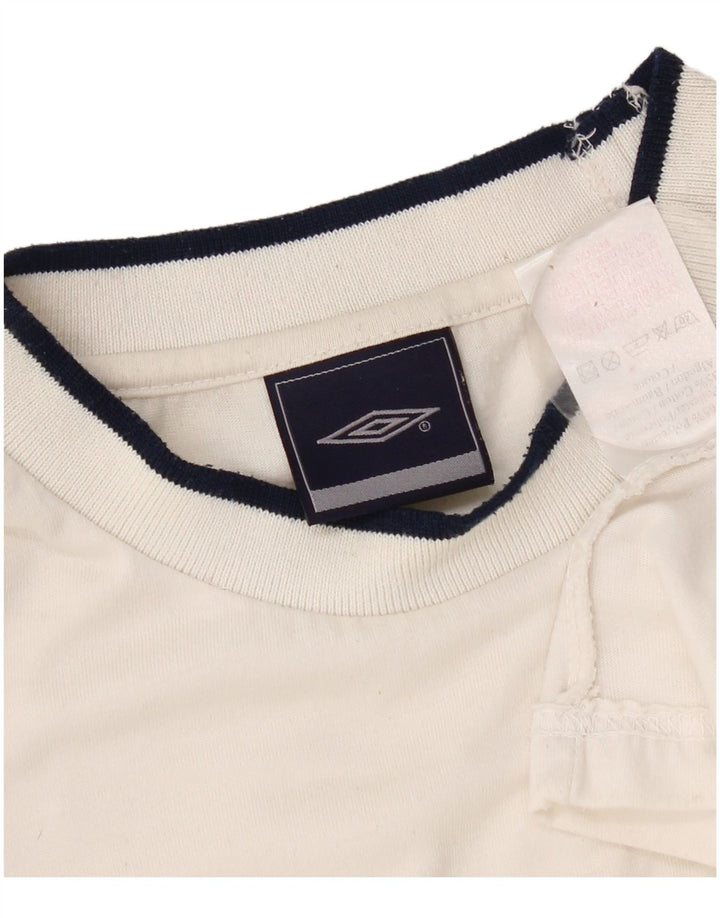 Camiseta Umbro Hombre Top Grande Poliéster Blanco