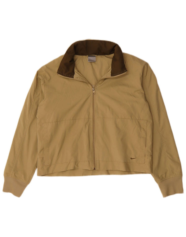 NIKE - Chaqueta de chándal con capucha para mujer, talla 8/10, color beige mediano