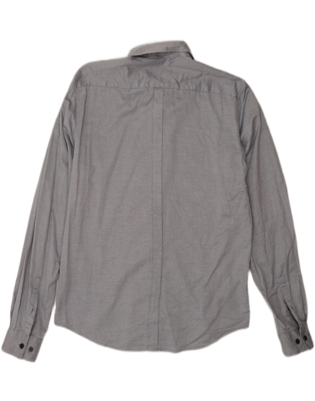 Camisa Dkny Hombre Grande Gris Algodón