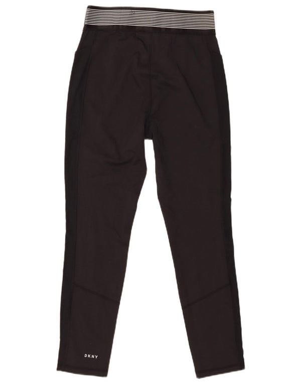 Dkny Leggings cortos gráficos para mujer UK 40 Mediano Poliéster negro