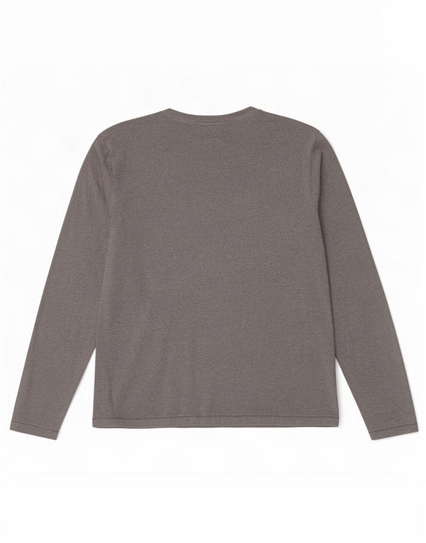North Sails Hombre Top Gráfico Manga Larga Algodón Moteado Gris Pequeño