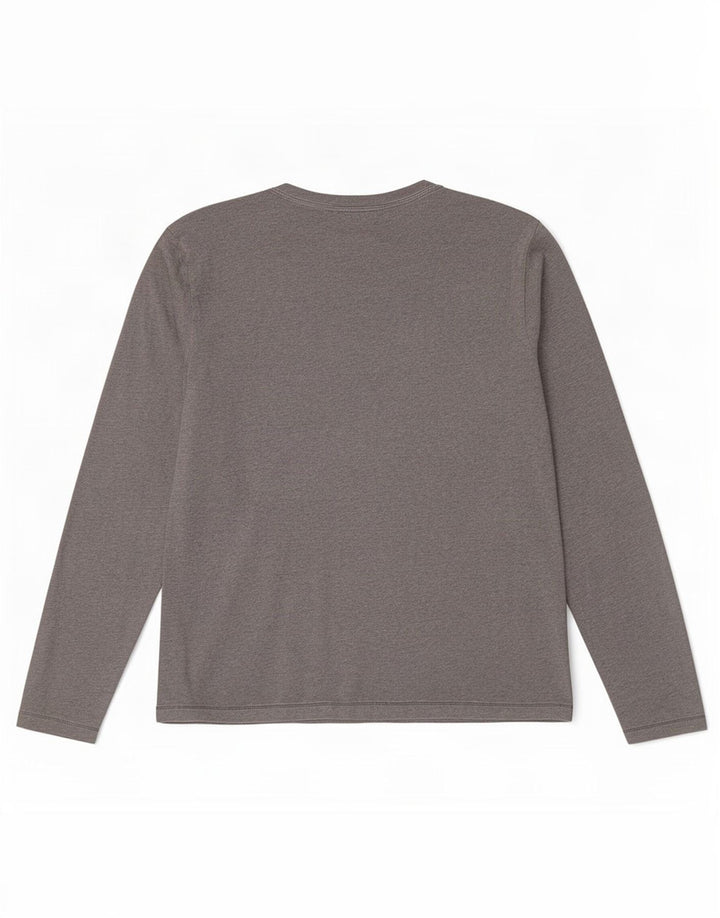 North Sails Hombre Top Gráfico Manga Larga Algodón Moteado Gris Pequeño