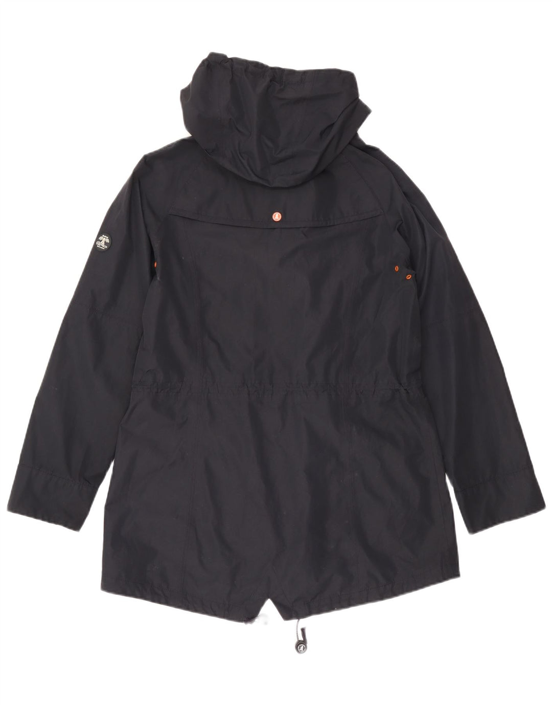 Barbour Parka con capucha para mujer UK 40 Grande Poliéster azul marino