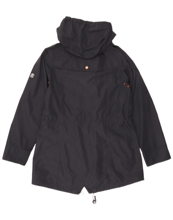 Barbour Parka con capucha para mujer UK 40 Grande Poliéster azul marino