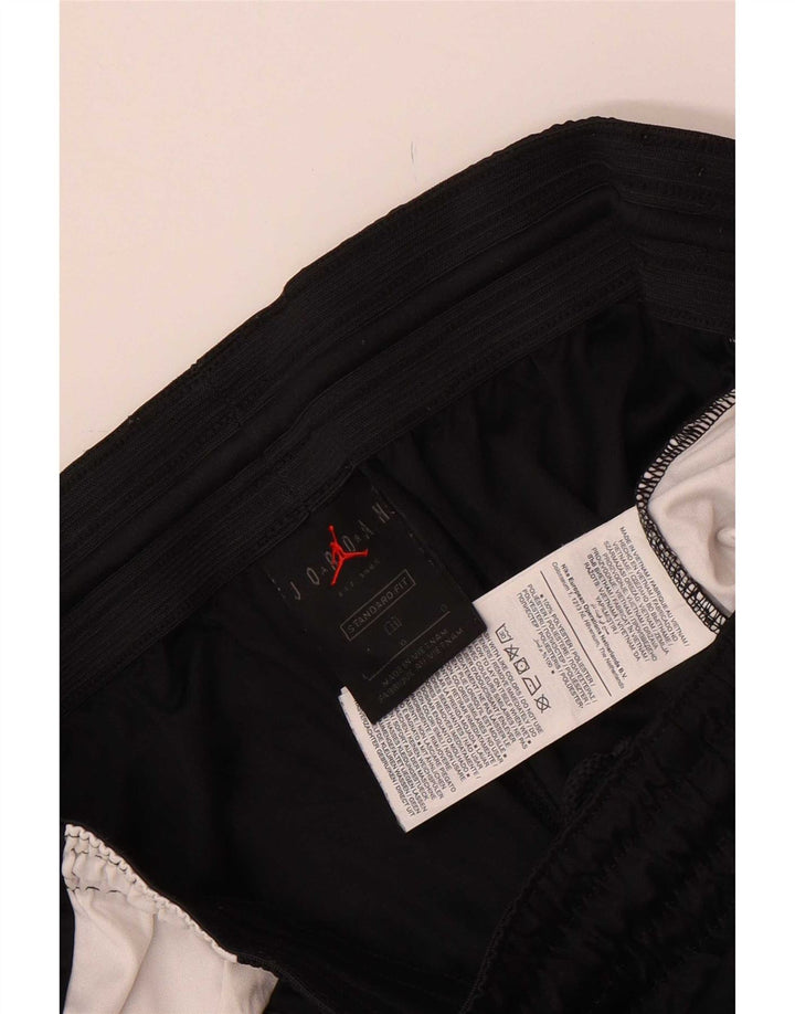 Jordan - Pantalones cortos deportivos de ajuste estándar para hombre, talla grande, color negro, poliéster