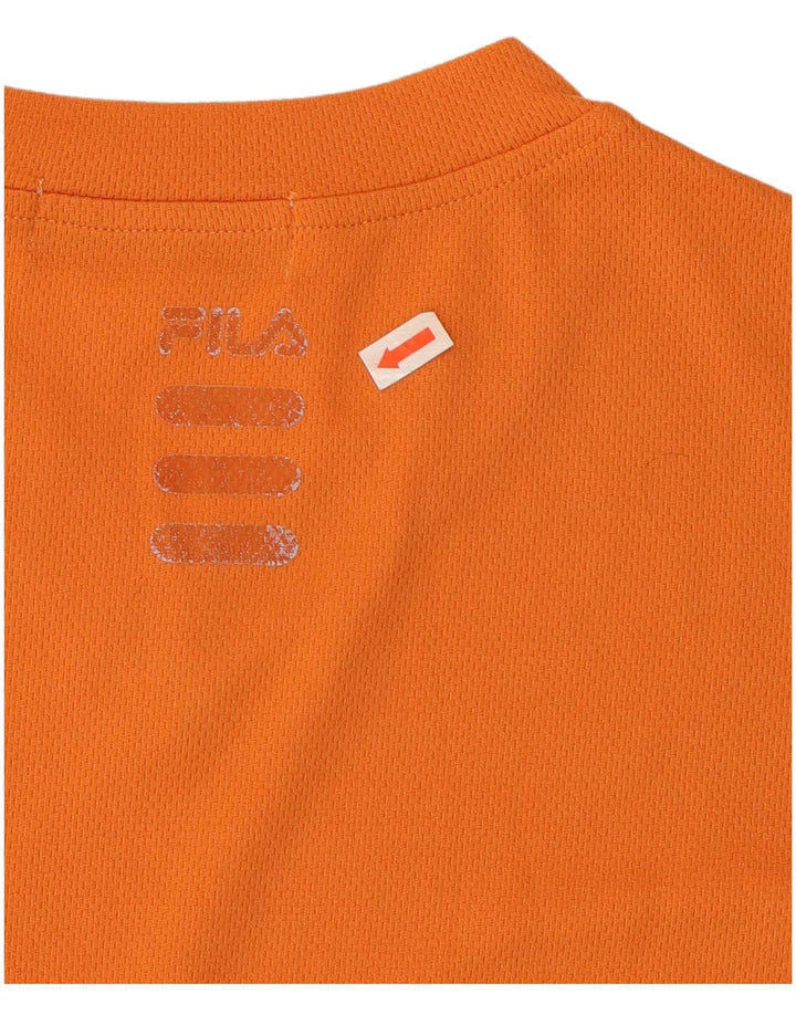 FILA Camiseta para mujer Top UK 46 Large Naranja Poliéster