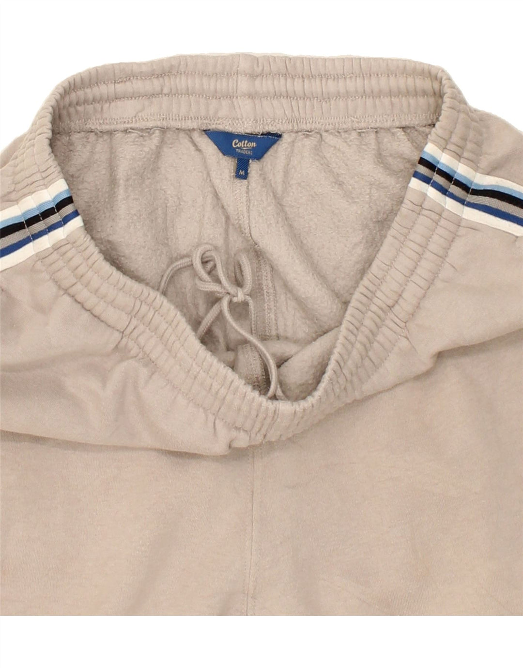 COTTON TRADERS Mens Tracksuit Trousers Medium Beige Striped Cotton Vintage Cotton Traders and Second-Hand Cotton Traders from Messina Hembry 