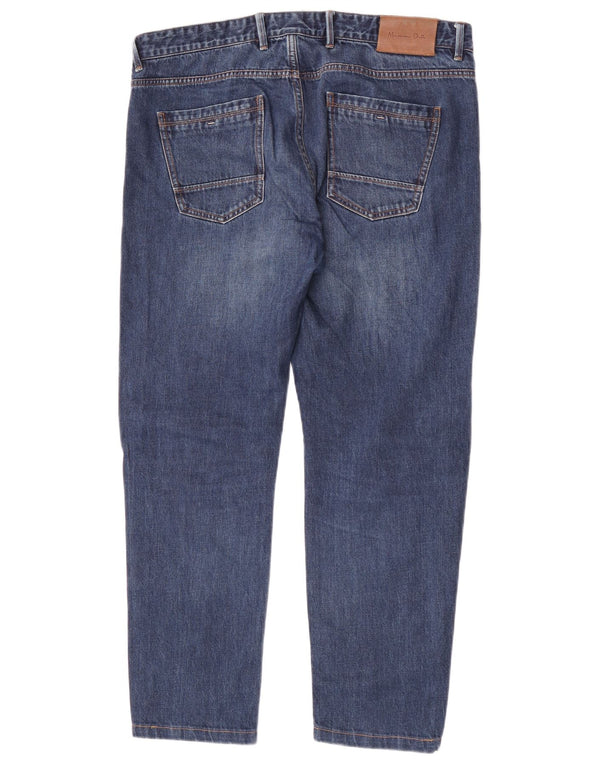 Massimo Dutti Jeans Rectos De Ajuste Casual Para Hombre EU 44 Large W34 L28 Azul