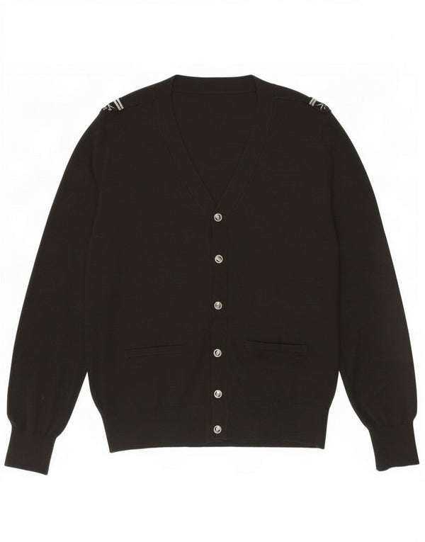 Zara Hombre Cárdigan Sueter XL Acrílico Negro