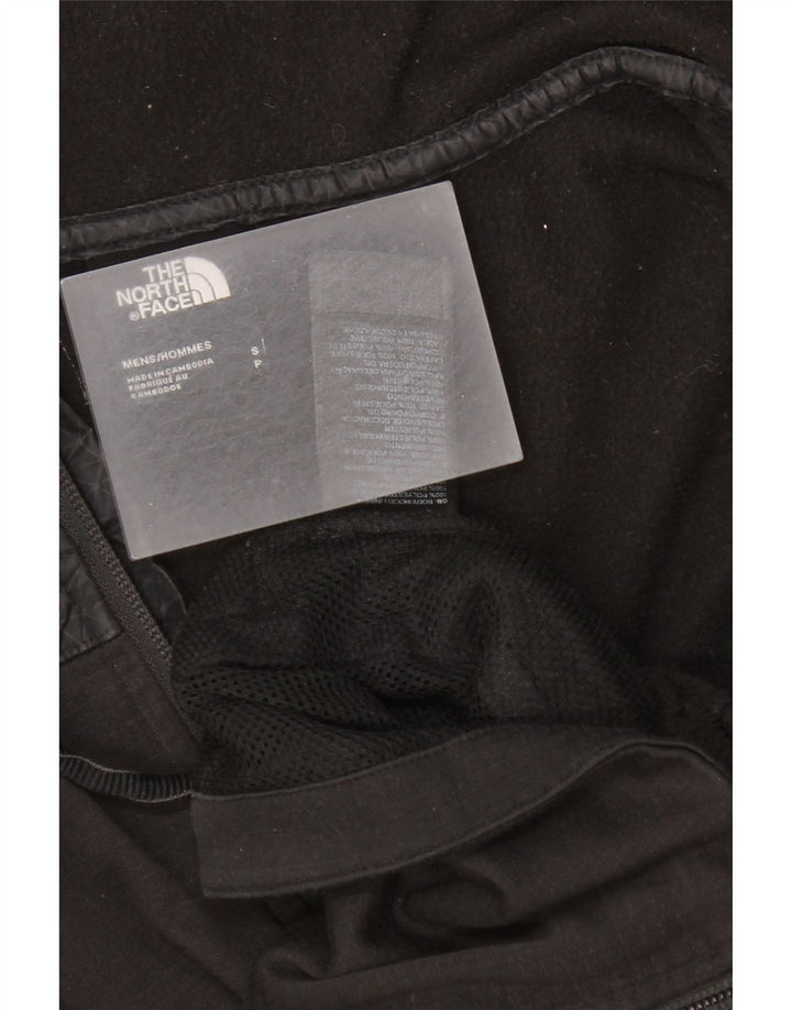 The North Face Sudadera con capucha y cremallera gráfica para hombre, talla pequeña, color negro geométrico