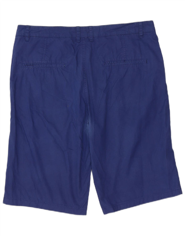 ZARA Pantalones cortos chinos para hombre EU 42 Large W32 Algodón azul