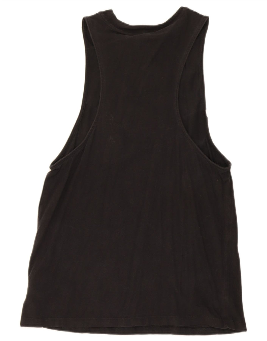 Adidas Mujer Gráfico Chaleco Top UK 12 Mediano Negro Algodón