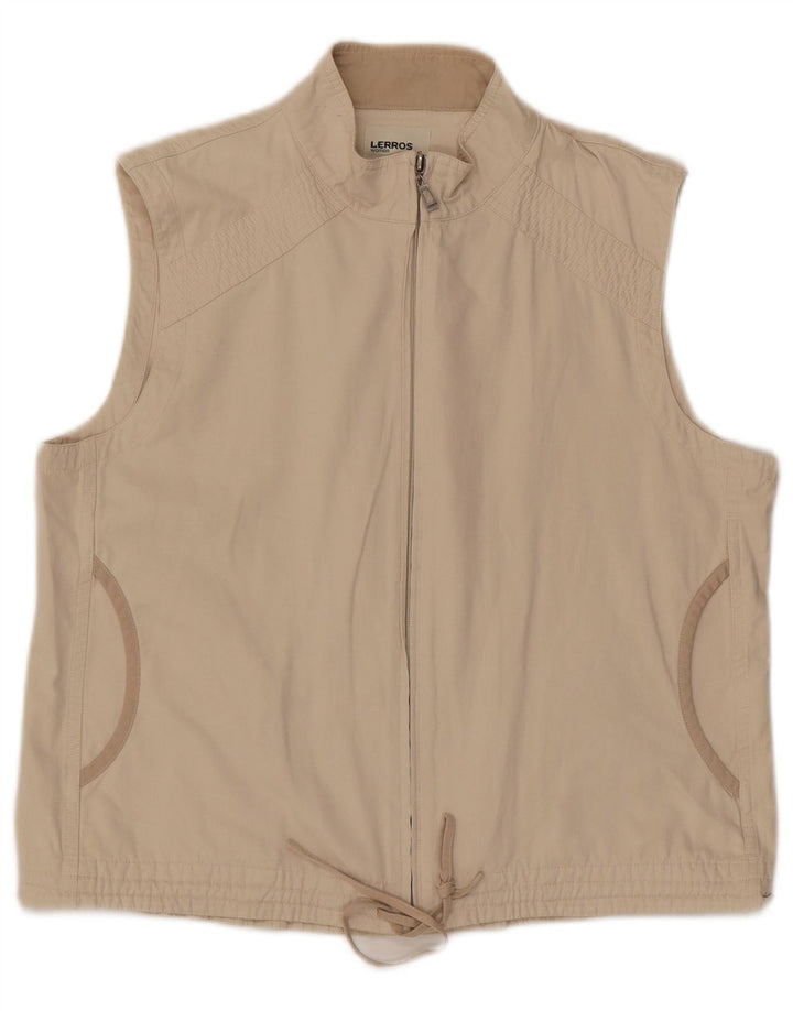 Chaleco Mujer Lerros IT 42 Algodón Beige Medio