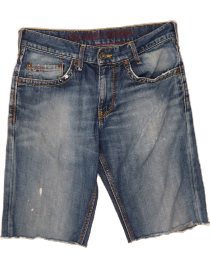 TOMMY HILFIGER Mens Denim Shorts W30 Medium Blue Cotton Vintage Tommy Hilfiger and Second-Hand Tommy Hilfiger from Messina Hembry 
