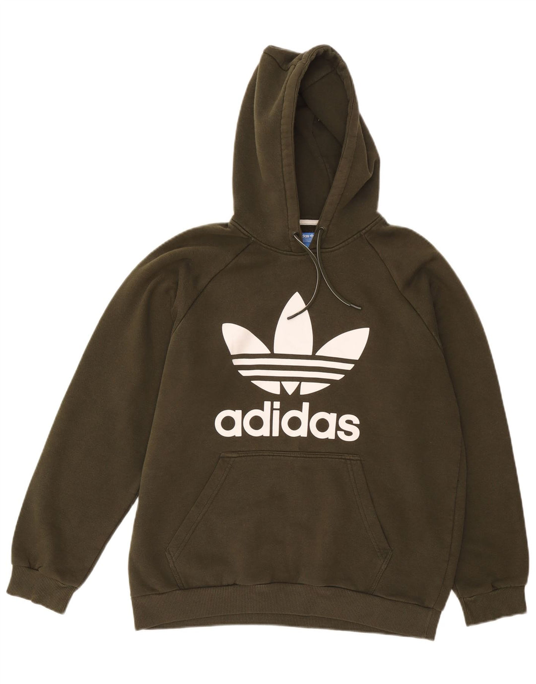 Adidas Hombre Graphic Sudadera con Capucha Jumper Grande Caqui Algodón