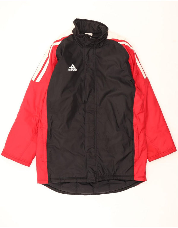 ADIDAS Abrigo cortavientos para hombre UK 46/48 XL Poliamida color block negro