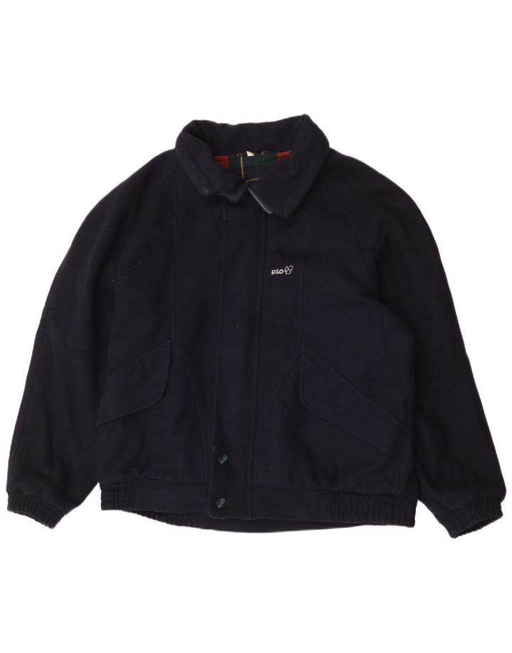 Bailo Chaqueta bomber holgada para hombre IT 52 XL Lana azul marino