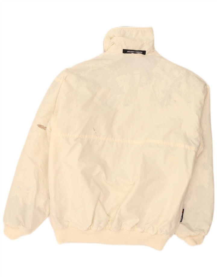 Musto Chaqueta Bomber para Hombre UK 38 Mediano Blanco Roto Poliéster