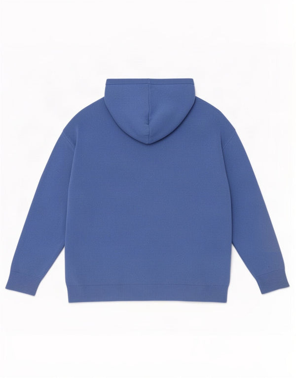 Marks & Spencer Suéter tipo cárdigan extragrande con capucha para mujer UK 40 XL Azul