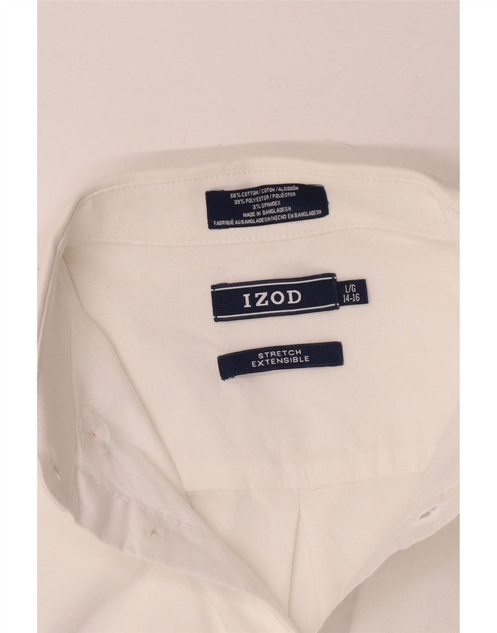 Izod Camisa Niño 14-15 Años Grande Blanco Algodón
