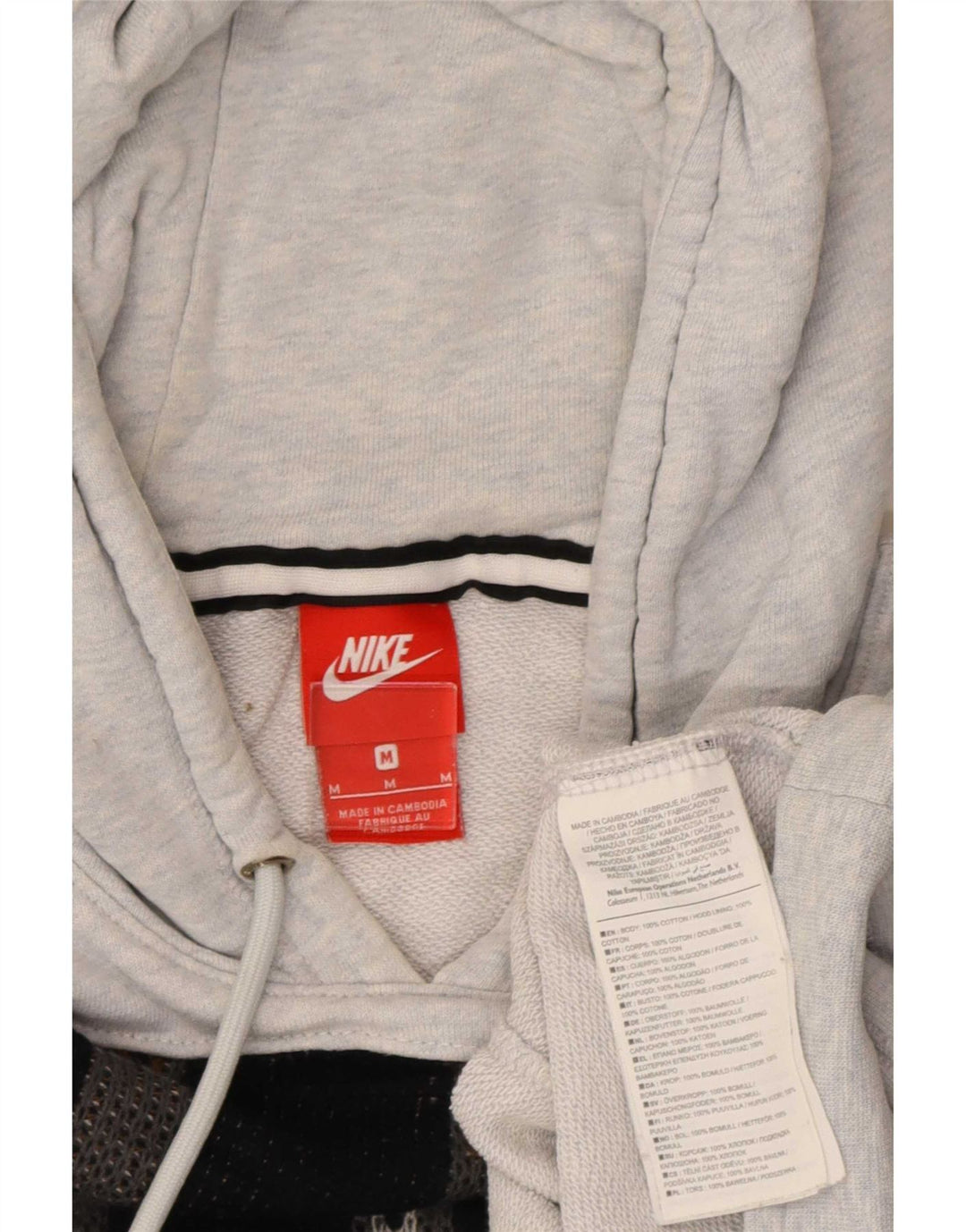 Nike - Sudadera con capucha para mujer, talla 40, color gris medio