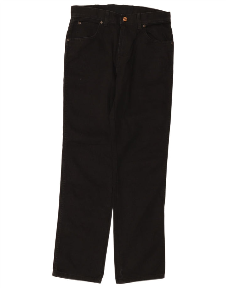 Wrangler Vaqueros rectos para hombre W30 L32 Algodón negro