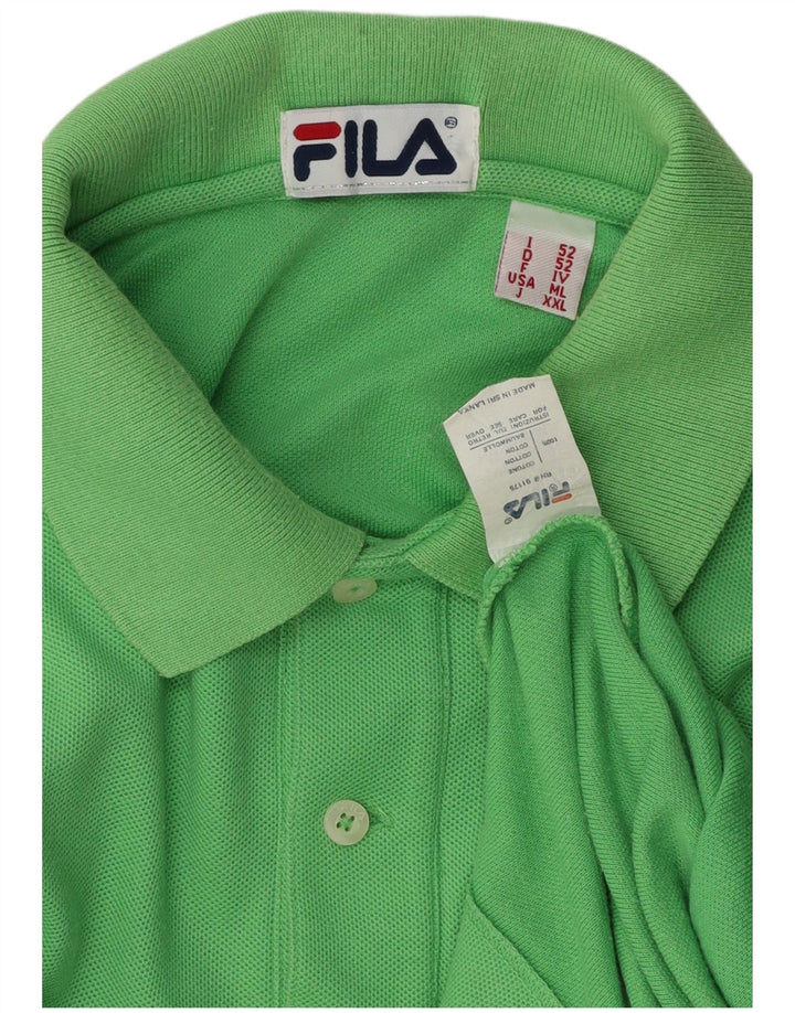 Fila Polo Hombre IT 52 Grande Algodón Verde