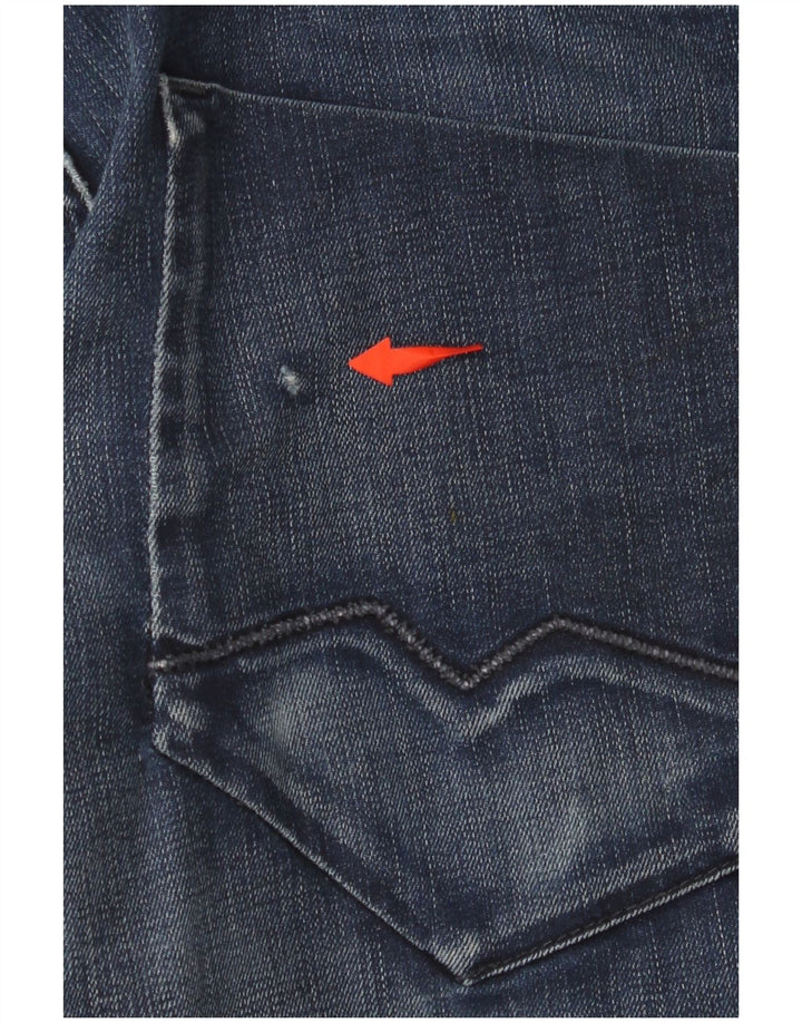 Vaqueros rectos para hombre HUGO BOSS W34 L32 Algodón azul marino