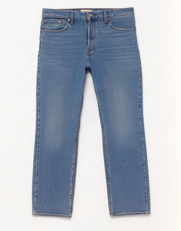 Vaqueros Levi's Mujer Wedgie Crop Rectos W32 L26 Algodón Azul
