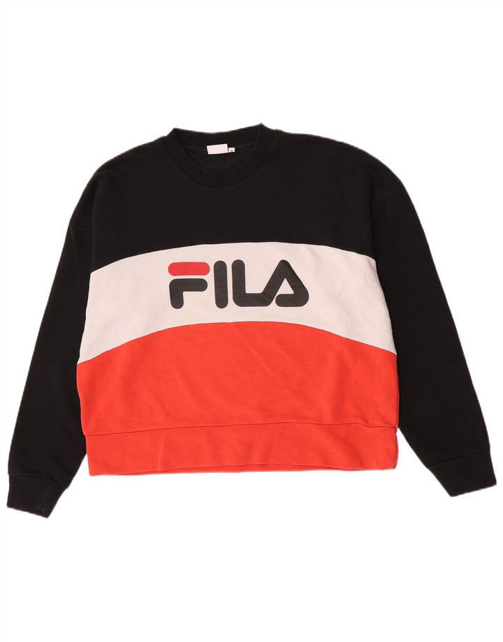Fila Hombre Graphic Sudadera Jumper Small Multicolor Colorblock