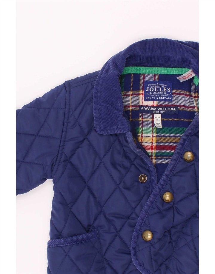Joules Chaqueta acolchada para bebé niño 9-12 meses Azul marino Poliéster