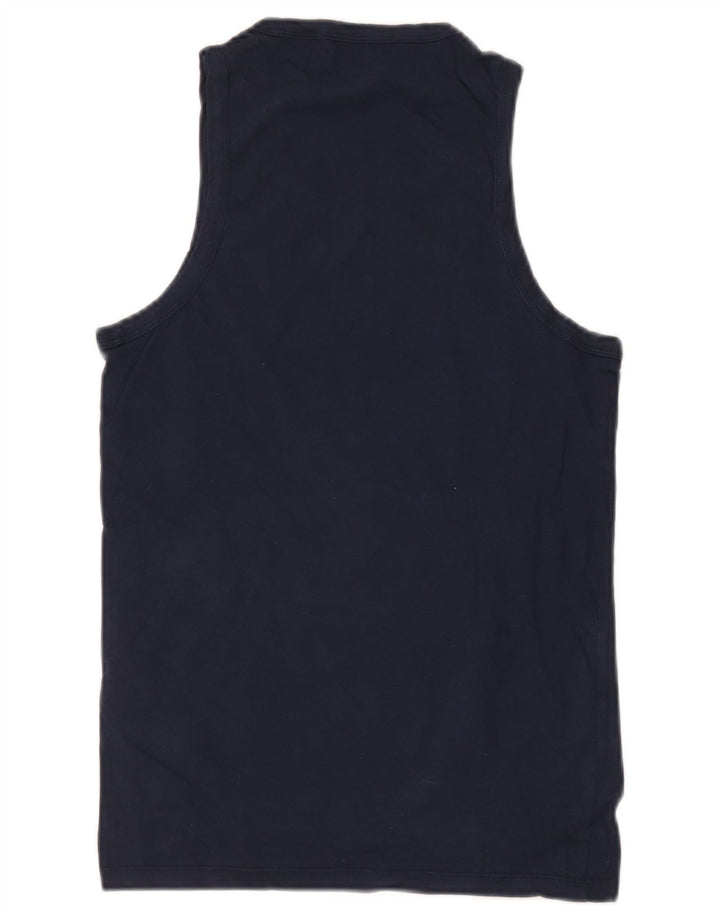 Levi's Camiseta sin mangas para mujer UK 10 Small Azul marino Algodón