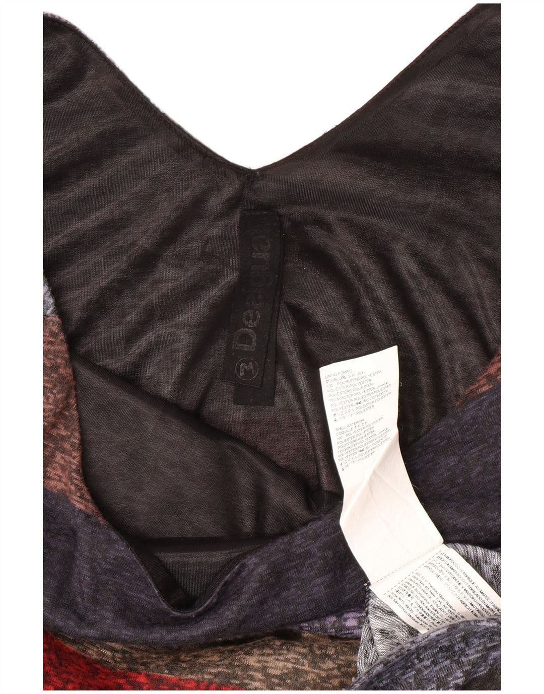 DESIGUAL Vestido tubo de manga 3/4 para mujer UK 40 Mediano Rayas multicolores