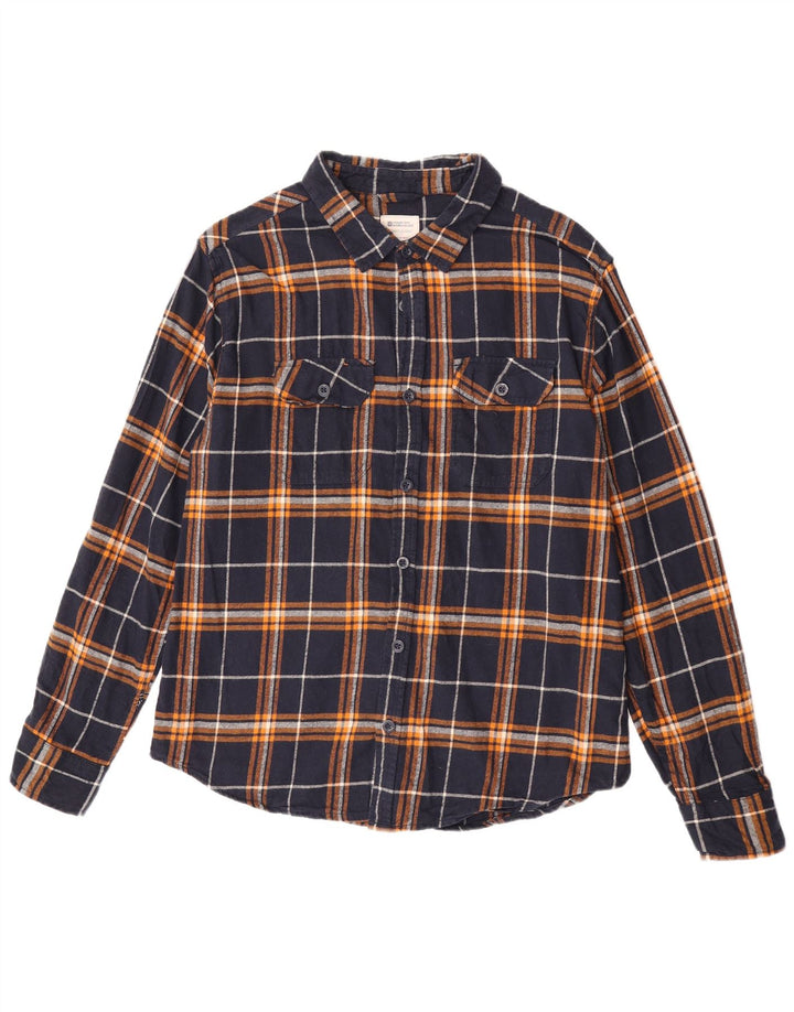 Camisa de franela para hombre de Mountain Warehouse con cuadros grandes en azul marino