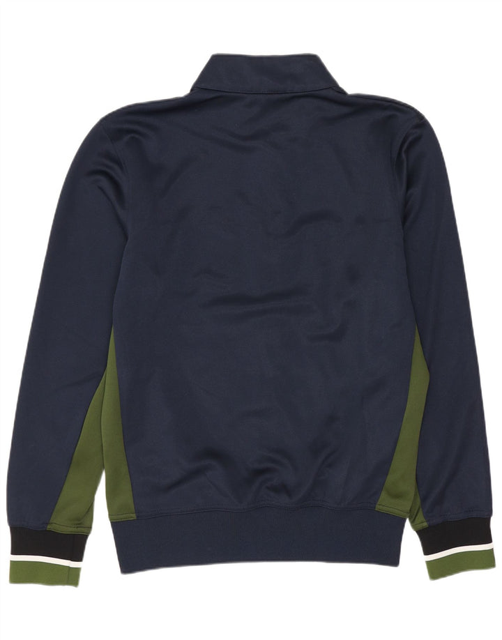 BEN SHERMAN Hombre Chándal Top Chaqueta Pequeña Azul Marino Colorblock Algodón