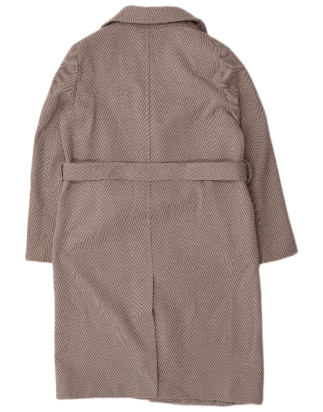 Marks & Spencer Abrigo para mujer UK 44 Grande Gris Espiga Poliéster