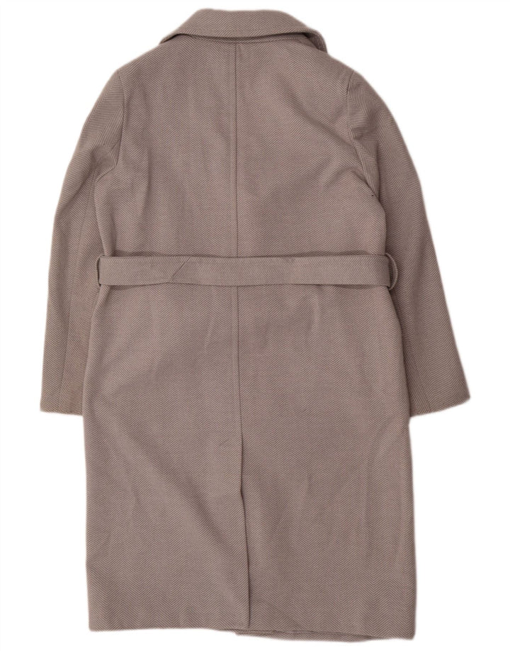 Marks & Spencer Abrigo para mujer UK 44 Grande Gris Espiga Poliéster