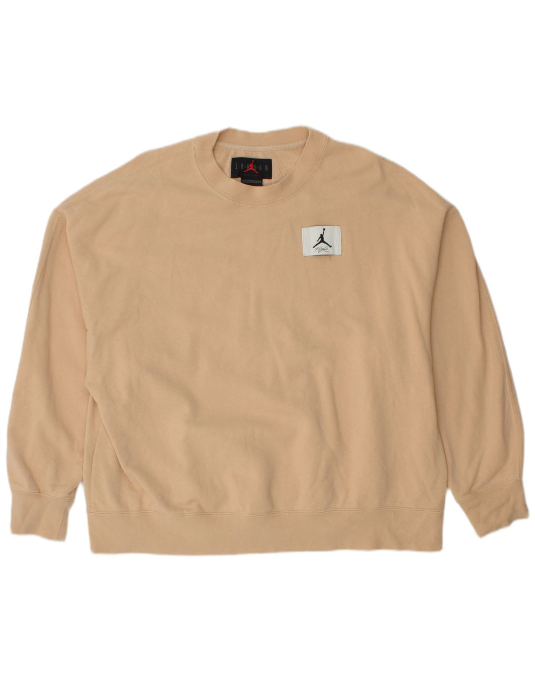 JORDAN Sudadera oversize para hombre, jersey de algodón beige grande