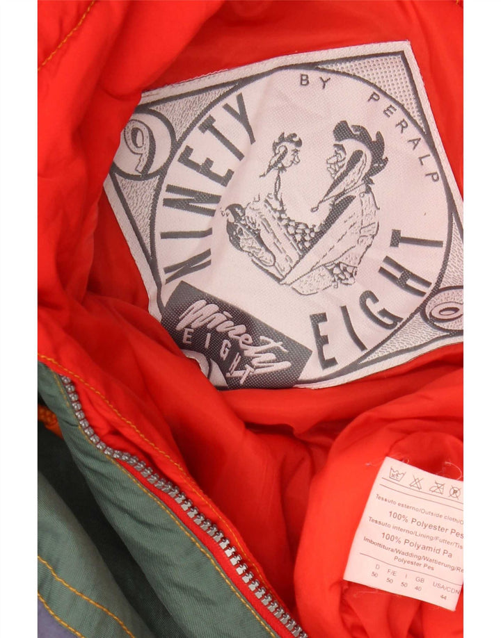 Ninety Eight Mono de esquí para hombre ES 40 Mediano Rojo Colorblock Poliéster