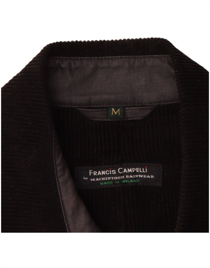 Mackintosh Chubasquero para Mujer Reino Unido 44 Medio Algodón Negro
