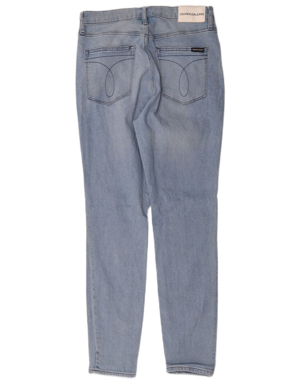 Calvin Klein Jeans Ajustados Desgastados para Mujer W30 L30 Algodón Azul