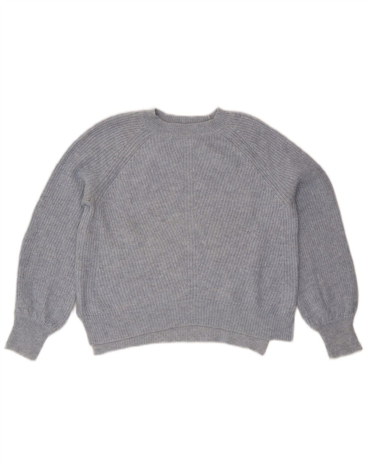 Marks & Spencer Jersey extragrande con cuello redondo para mujer, talla 40, color azul pequeño