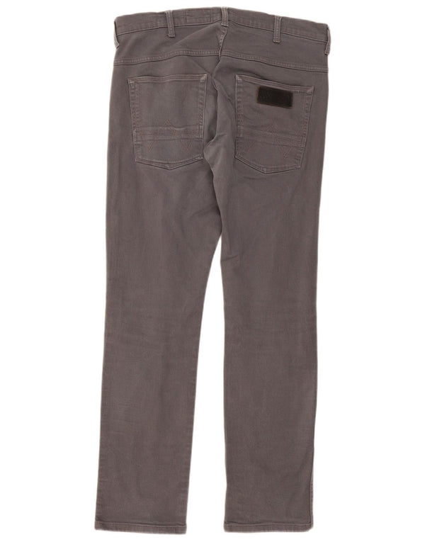 Wrangler Jeans Spencer Slim Straight para Hombre W32 L32 Algodón Gris