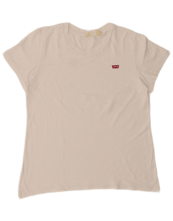 LEVI'S Camiseta para mujer Top UK 44 Medium White